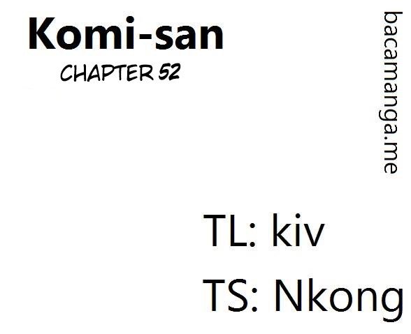 Komi san wa Komyushou Desu chapter 52