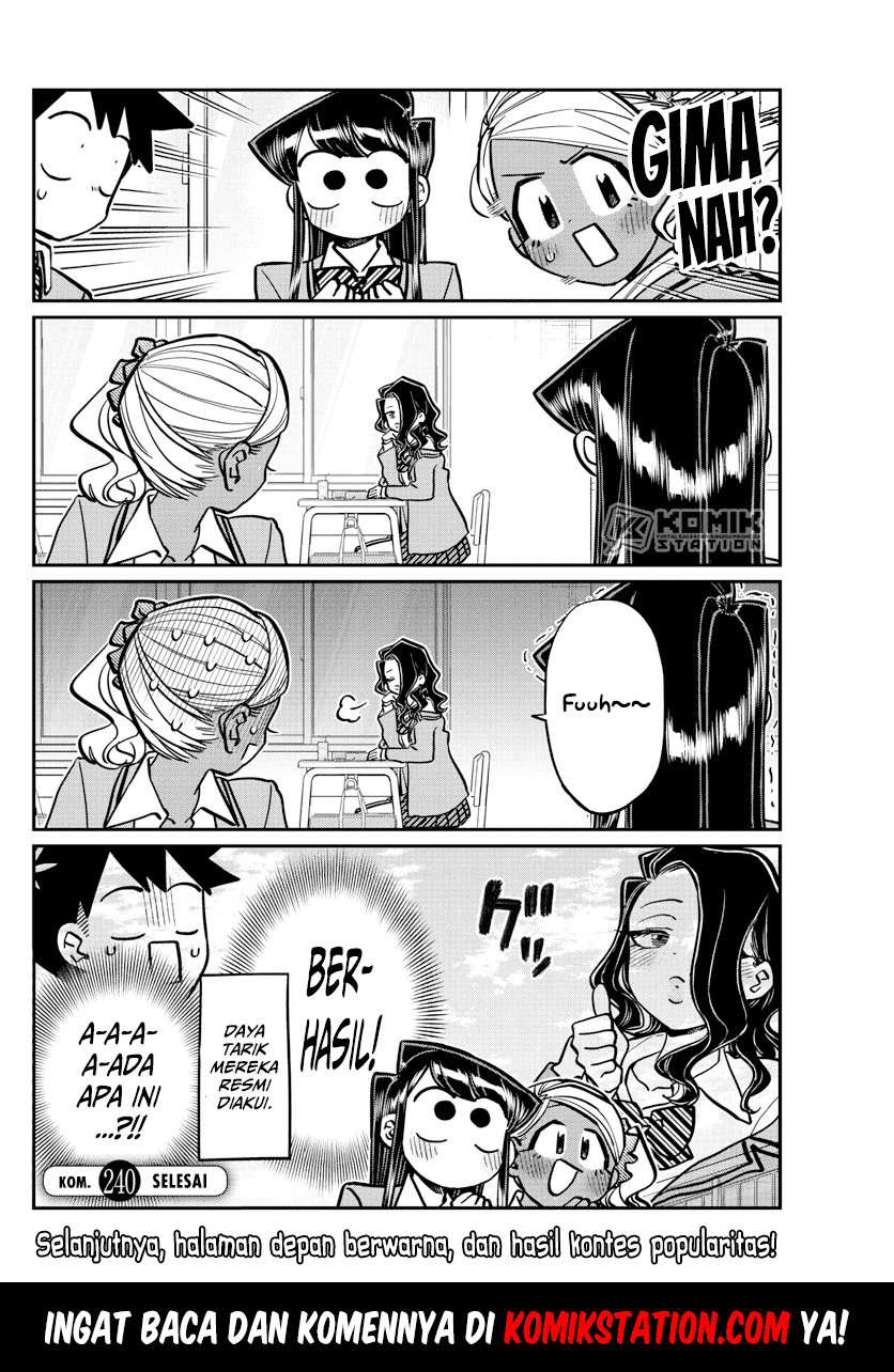 Komi san wa Komyushou Desu Chapter 240 Bahasa Indonesia