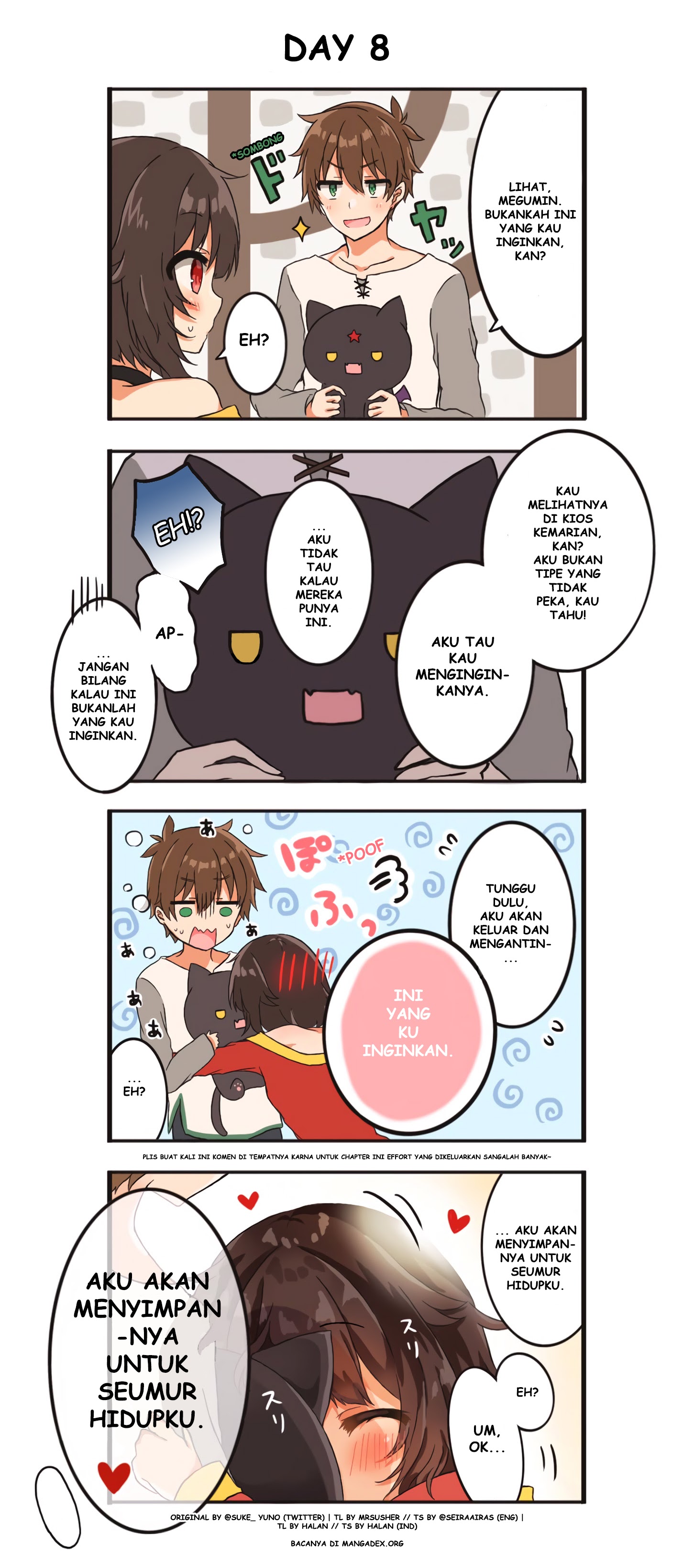 Kono Subarashii Sekai ni Shukufuku wo! – KazuMegu will get married in 100 days chapter 8