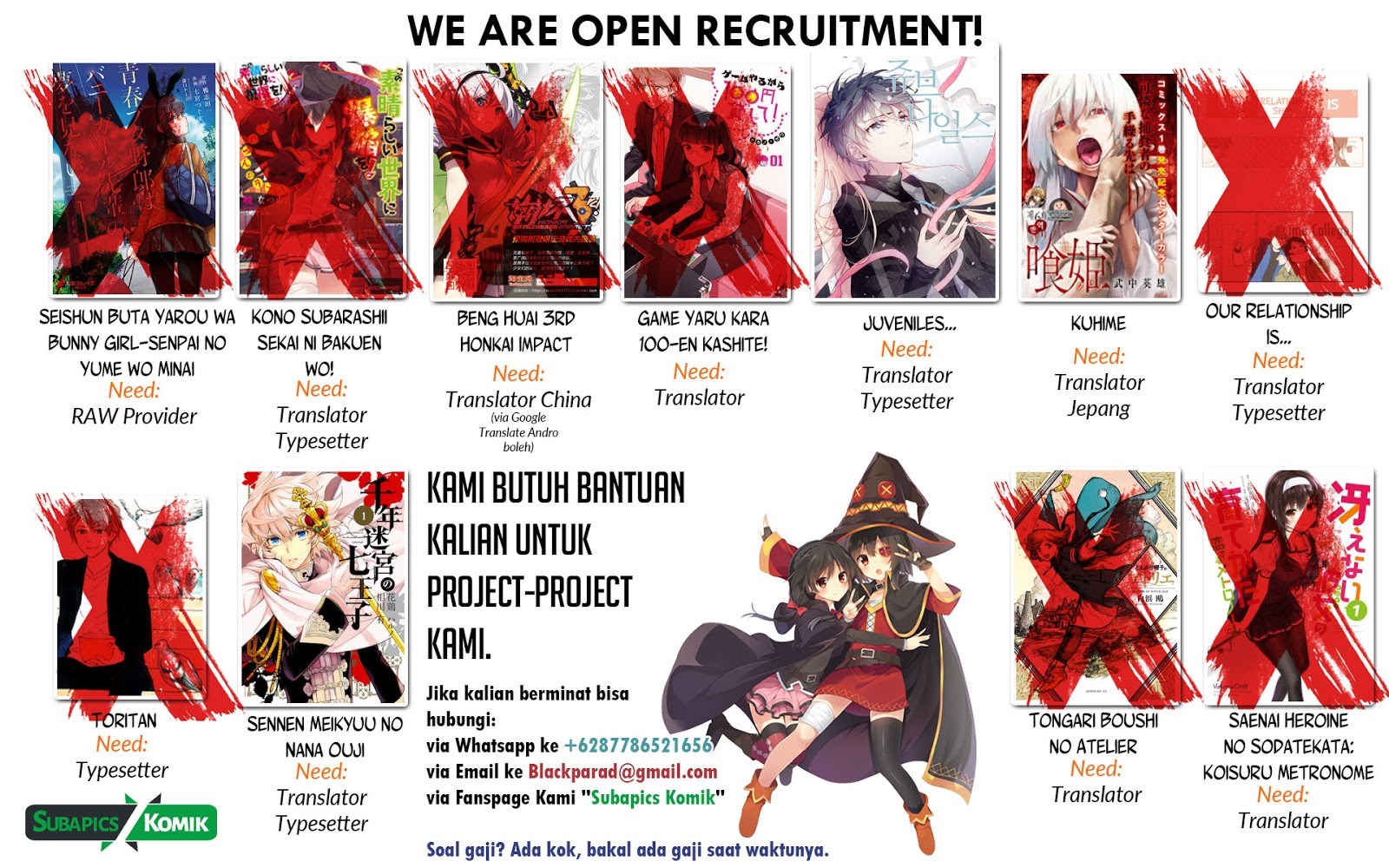 Kono Subarashii Sekai ni Bakuen wo! Chapter 8 Bahasa Indonesia