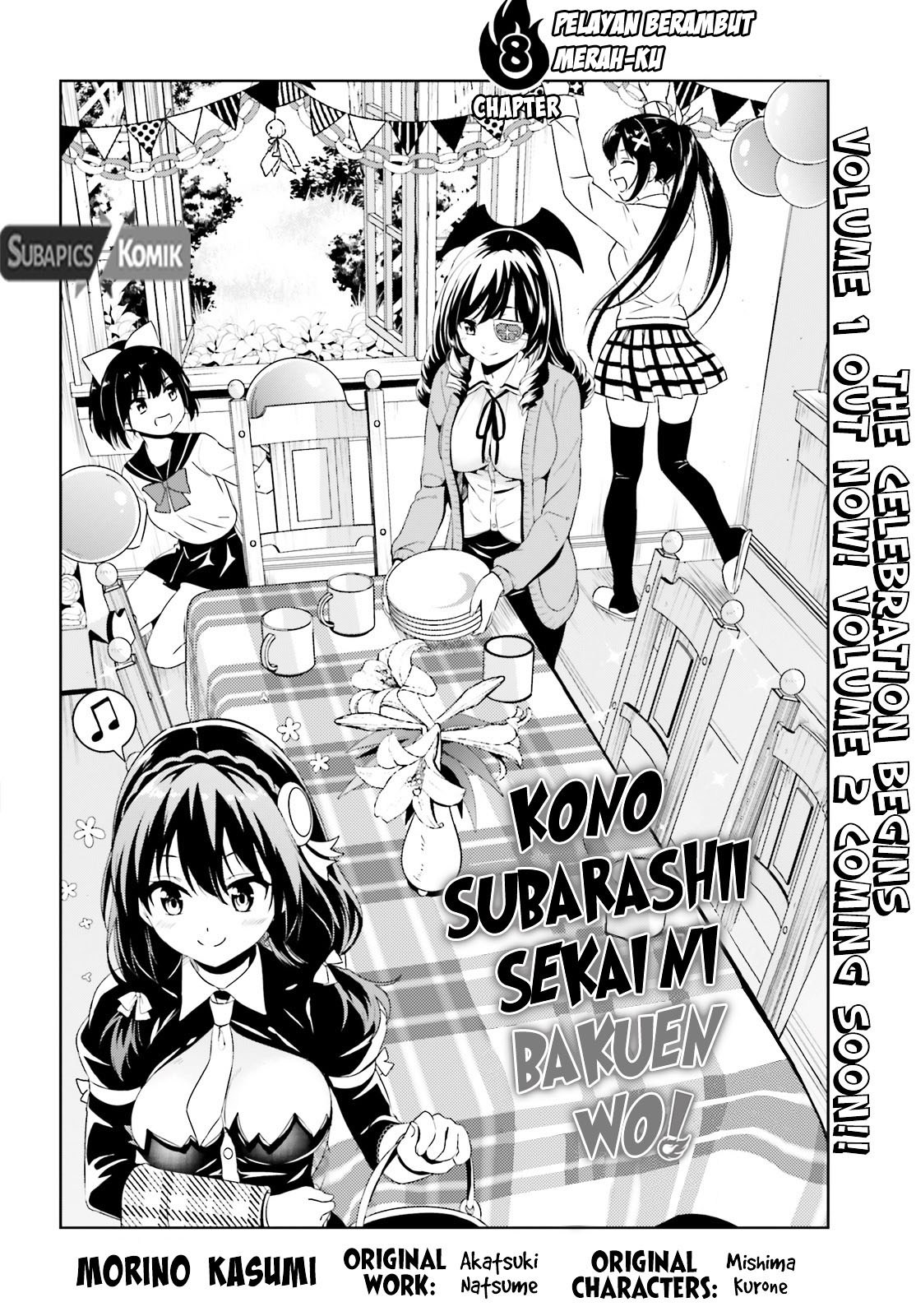 Kono Subarashii Sekai ni Bakuen wo! Chapter 8 Bahasa Indonesia