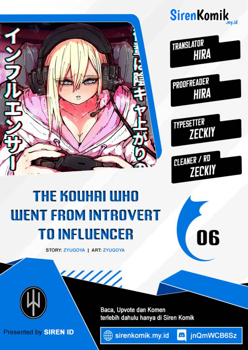Kouhai wa Inkya Agari no Infuruensaa chapter 6
