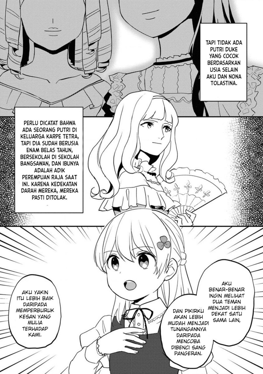 Koushaku Reijou ni Tensei shiteshimatta node, Mental Otome na Ore wa, Zenryoku de Onnanoko wo Tanoshimimasu Chapter 16 Bahasa Indonesia