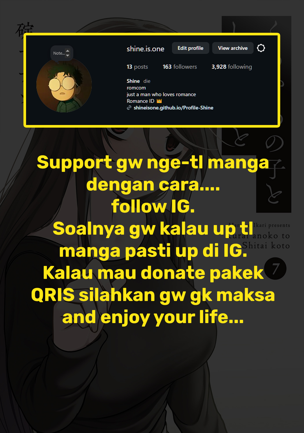 Kurai Anoko to Shitai koto Chapter 85 Bahasa Indonesia