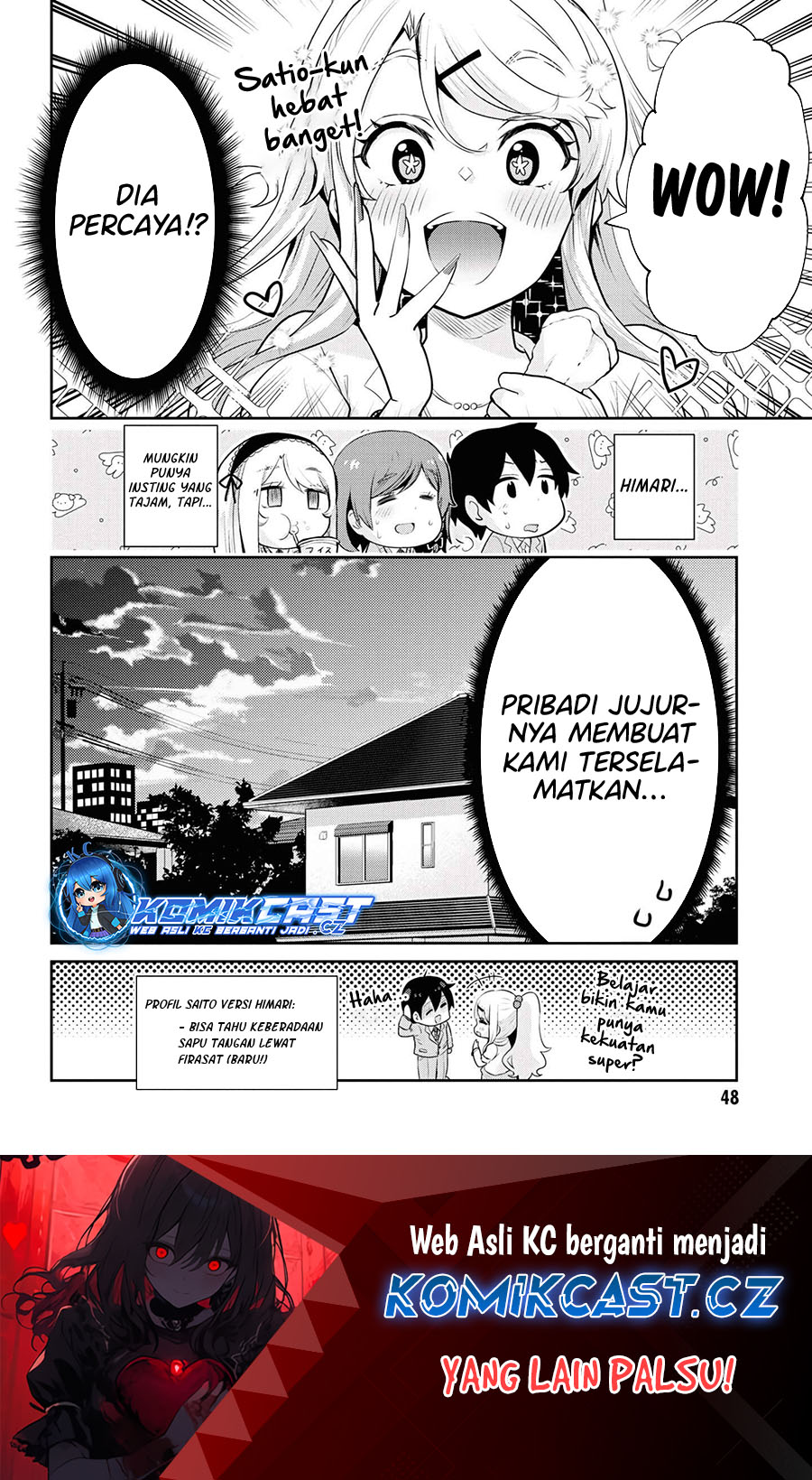 Kurasu no Daikirai na Joshi to Kekkon Suru Koto ni Natta Chapter 19.1 Bahasa Indonesia