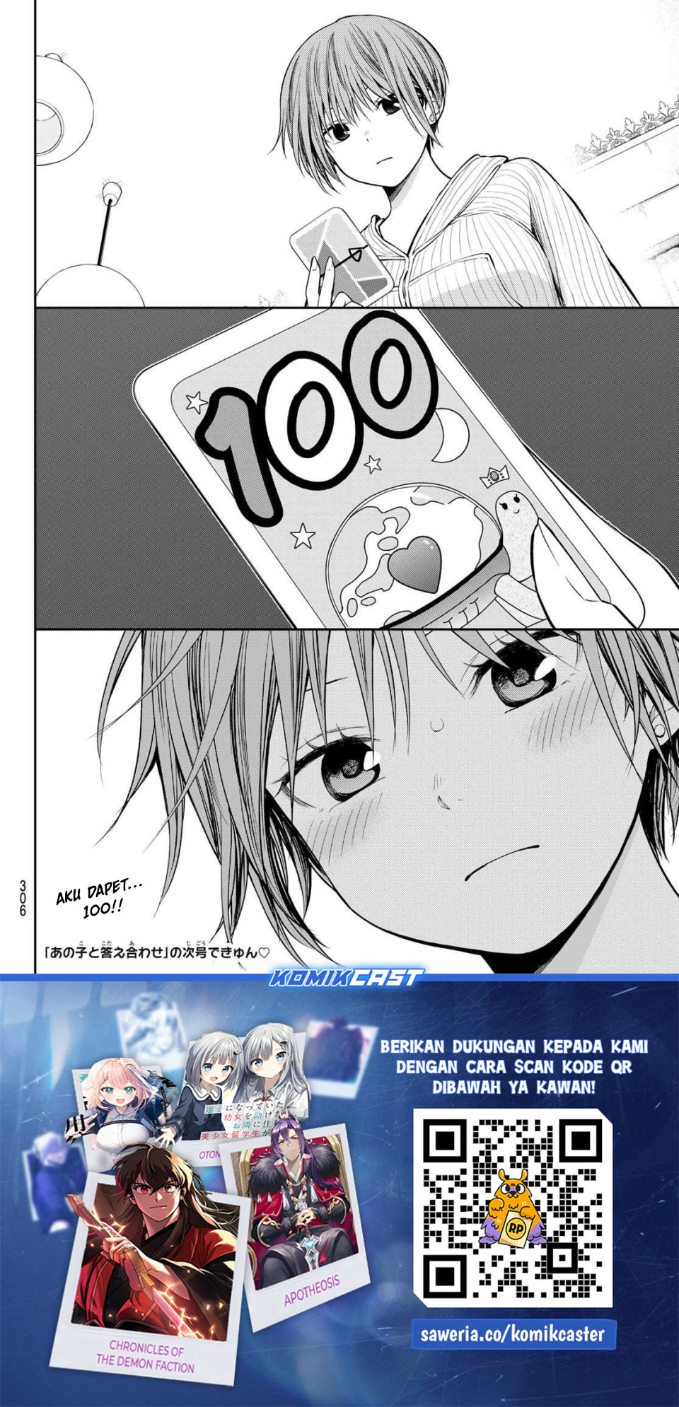 Kuroiwa Medaka ni Watashi no Kawaii ga Tsuujinai Chapter 191 Bahasa Indonesia