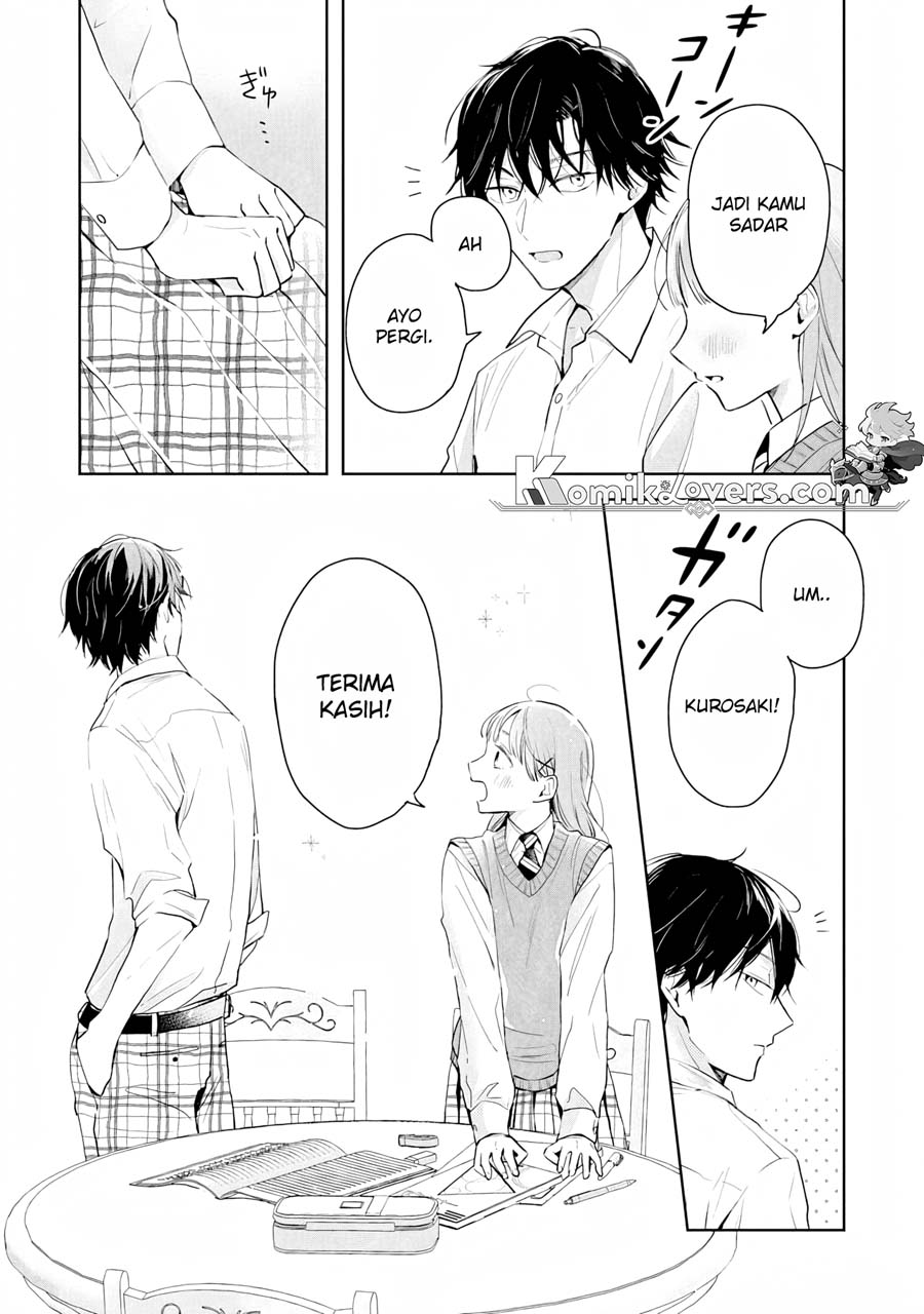 Kurosaki-kun wa Dokusen Shitagaru – Hajimete no Koi wa Ama sugite Chapter 01.2 Bahasa Indonesia