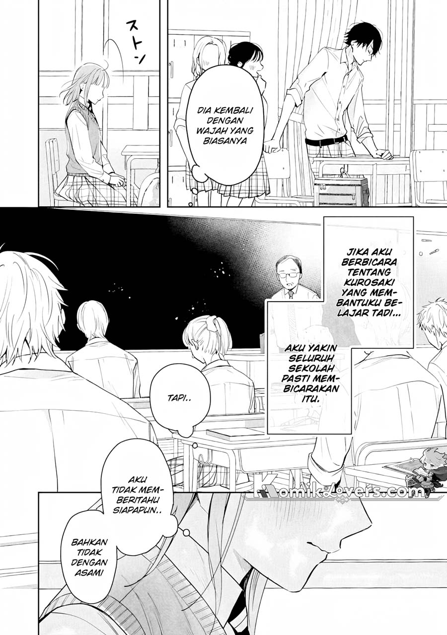 Kurosaki-kun wa Dokusen Shitagaru – Hajimete no Koi wa Ama sugite Chapter 01.2 Bahasa Indonesia