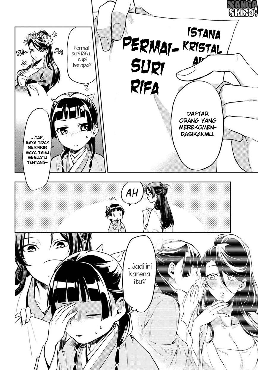 Kusuriya no Hitorigoto Chapter 23 Bahasa Indonesia