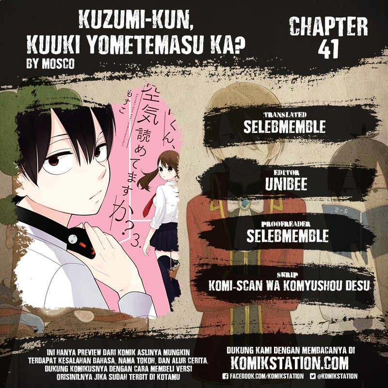 Kuzumi-kun, Kuuki Yometemasu ka? Chapter 41 Bahasa Indonesia