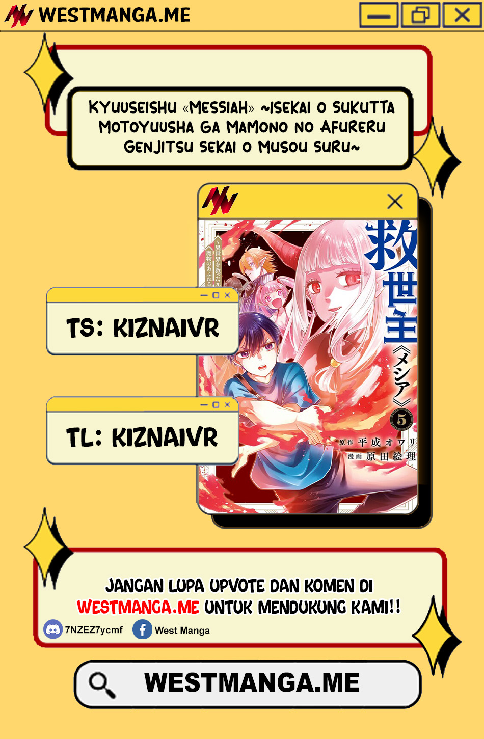 Kyuuseishu <MESHIA> ~Isekai wo Sukutta Moto Yuusha ga Mamono no Afureru Genjitsu Sekai wo Musou suru~ chapter 59