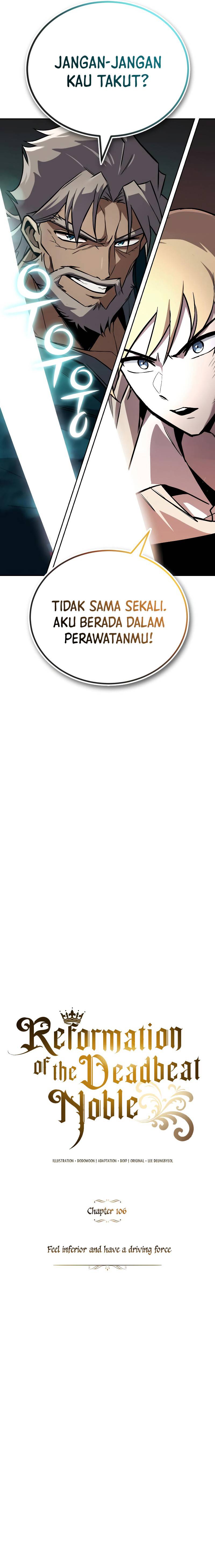 Lazy Prince Becomes a Genius (Reformation of the Deadbeat Noble) Chapter 106 Bahasa Indonesia