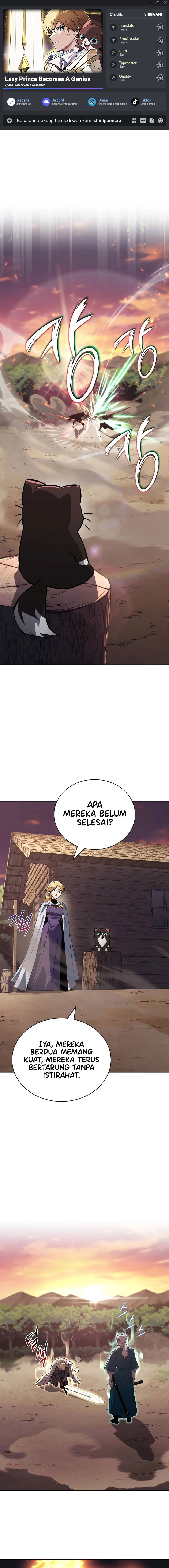 Lazy Prince Becomes a Genius (Reformation of the Deadbeat Noble) Chapter 107 Bahasa Indonesia