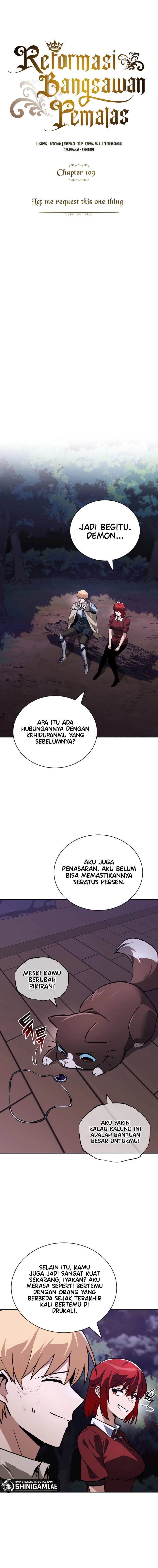 Lazy Prince Becomes a Genius (Reformation of the Deadbeat Noble) Chapter 107 Bahasa Indonesia