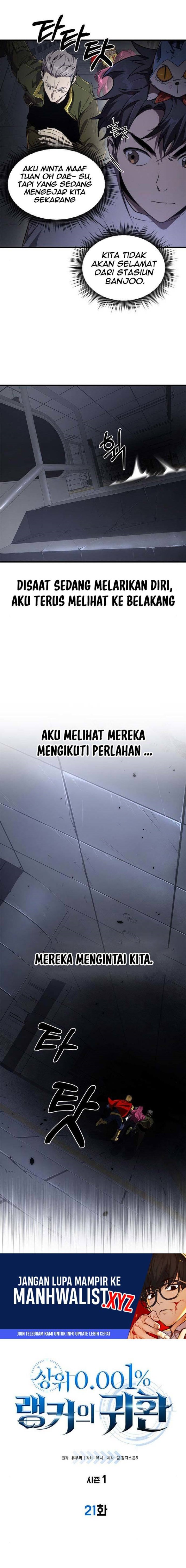 Legendary Ranker’s Comeback Chapter 21 Bahasa Indonesia