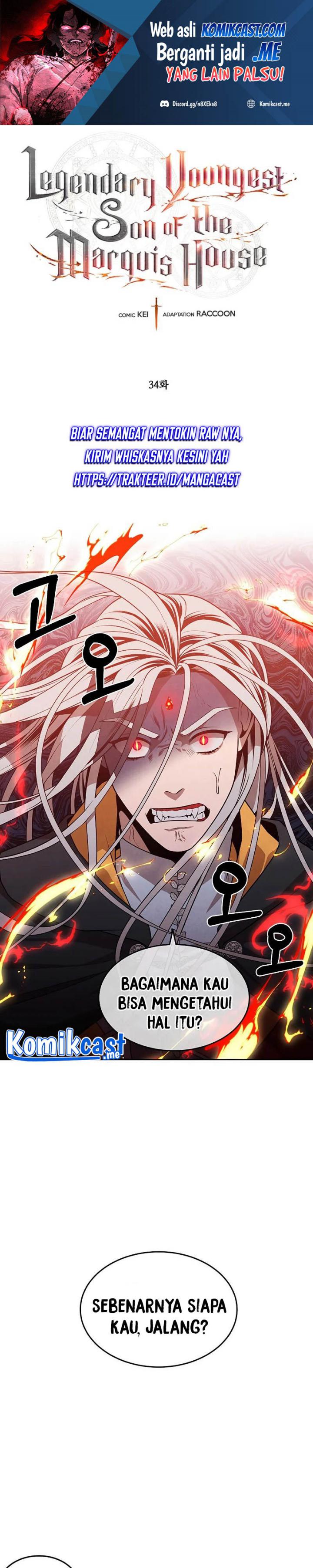 Legendary Youngest Son of the Marquis House Chapter 34 Bahasa Indonesia