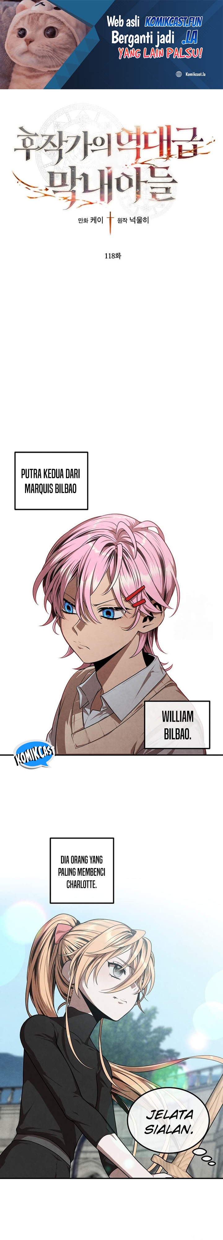 Legendary Youngest Son of the Marquis House Chapter 118 Bahasa Indonesia