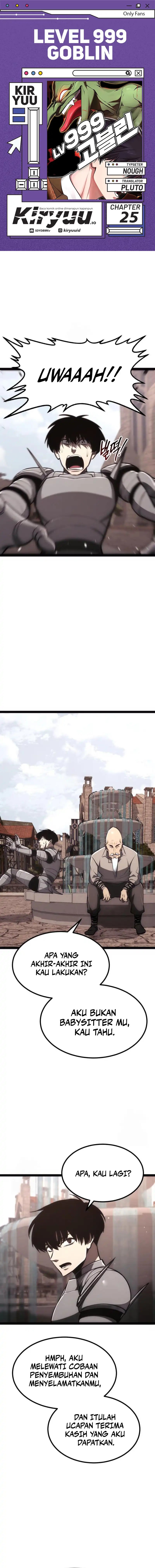 Level 999 Goblin Chapter 25 Bahasa Indonesia