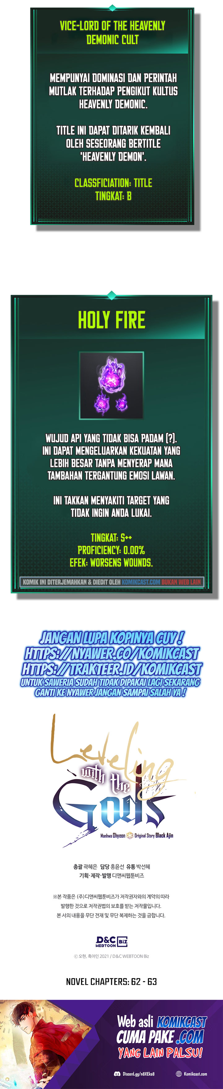 Leveling With the Gods Chapter 43 Bahasa Indonesia