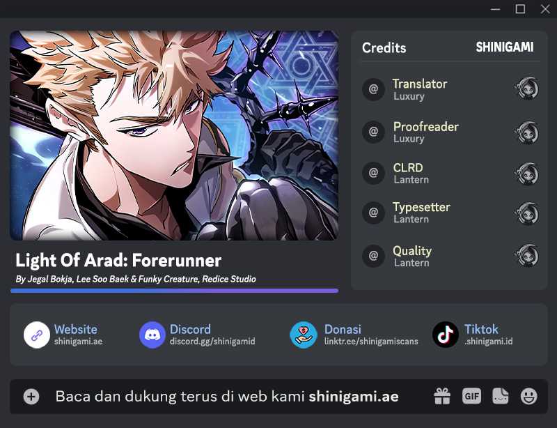 Light Of Arad: Forerunner Chapter 21 Bahasa Indonesia