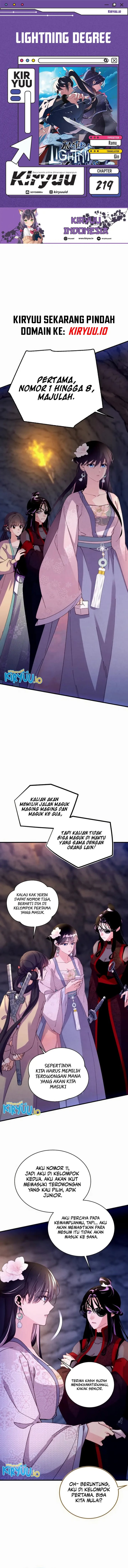 Lightning Degree (Lightning Expert) Chapter 219 Bahasa Indonesia