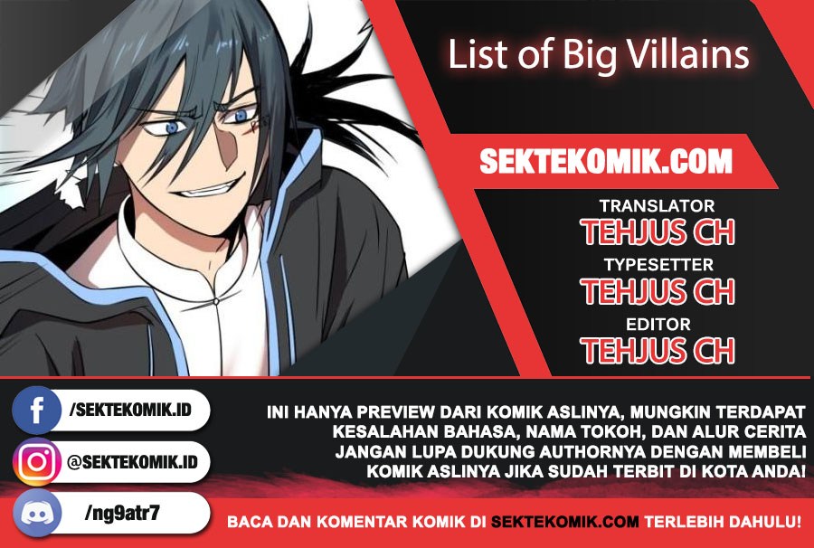 List of Big Villians Chapter 60 Bahasa Indonesia