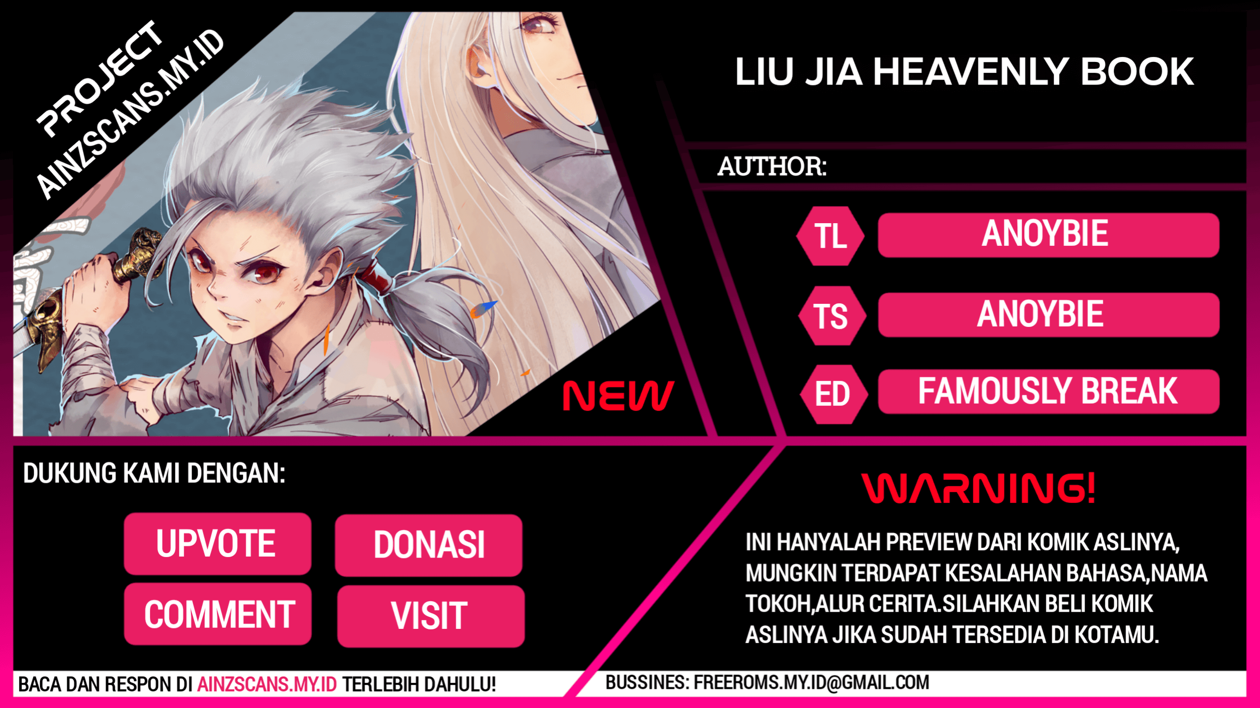 Liu Jia Book of Heaven Chapter 01 Bahasa Indonesia