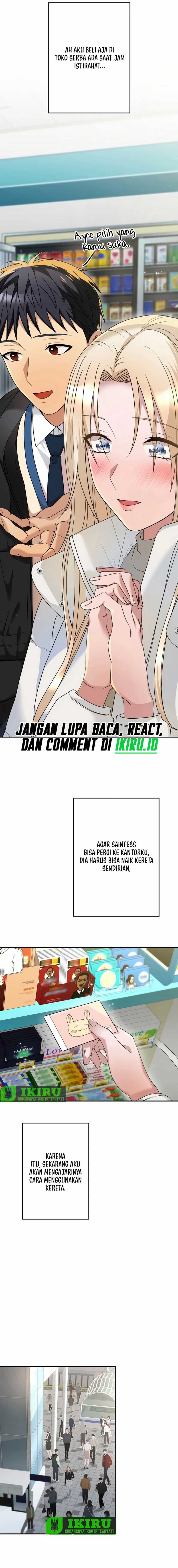 Living in a Studio Condo With the Saintess Chapter 14 Bahasa Indonesia