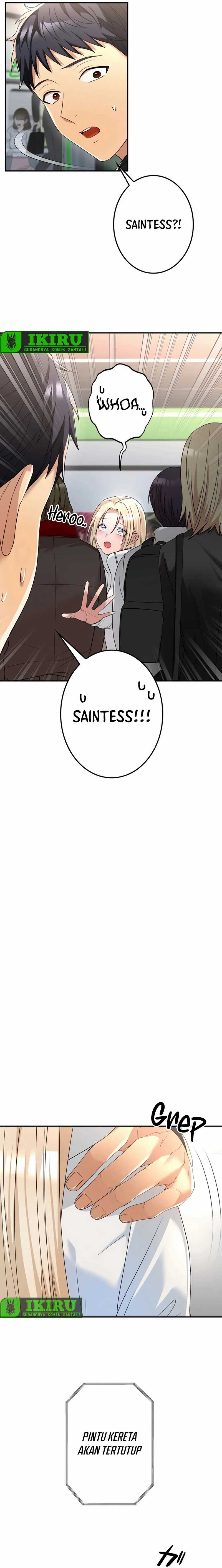 Living in a Studio Condo With the Saintess Chapter 14 Bahasa Indonesia