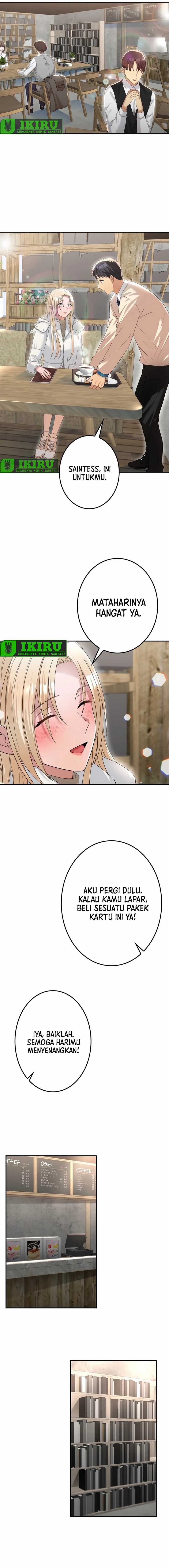 Living in a Studio Condo With the Saintess Chapter 14 Bahasa Indonesia