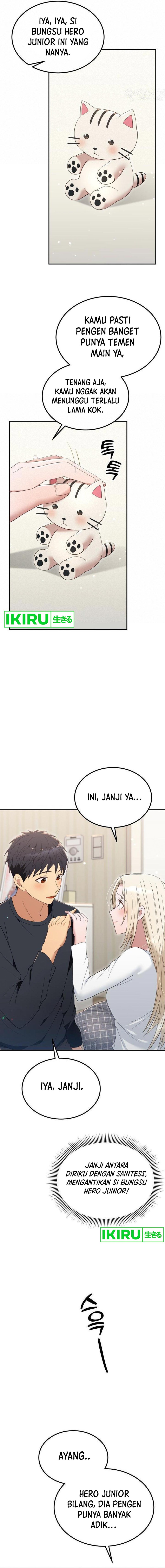 Living in a Studio Condo With the Saintess Chapter 38 Bahasa Indonesia