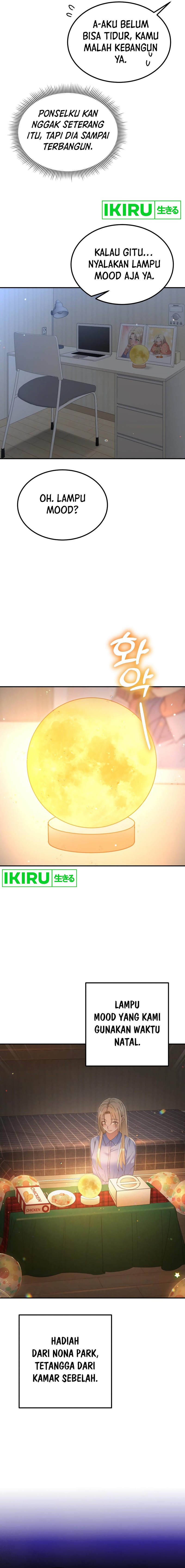 Living in a Studio Condo With the Saintess Chapter 39 Bahasa Indonesia