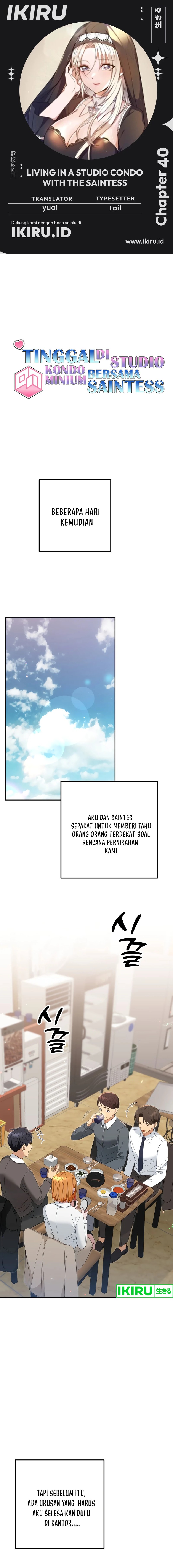 Living in a Studio Condo With the Saintess chapter 40