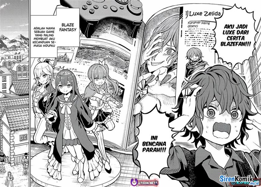 Magan no Akuyaku ni Tensei Shita no de Oshi Chara o Mimamoru Mob o Mezashimasu Chapter 01 Bahasa Indonesia