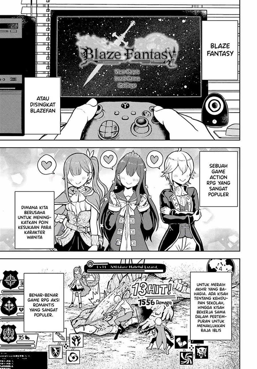 Magan no Akuyaku ni Tensei Shita no de Oshi Chara o Mimamoru Mob o Mezashimasu Chapter 01 Bahasa Indonesia