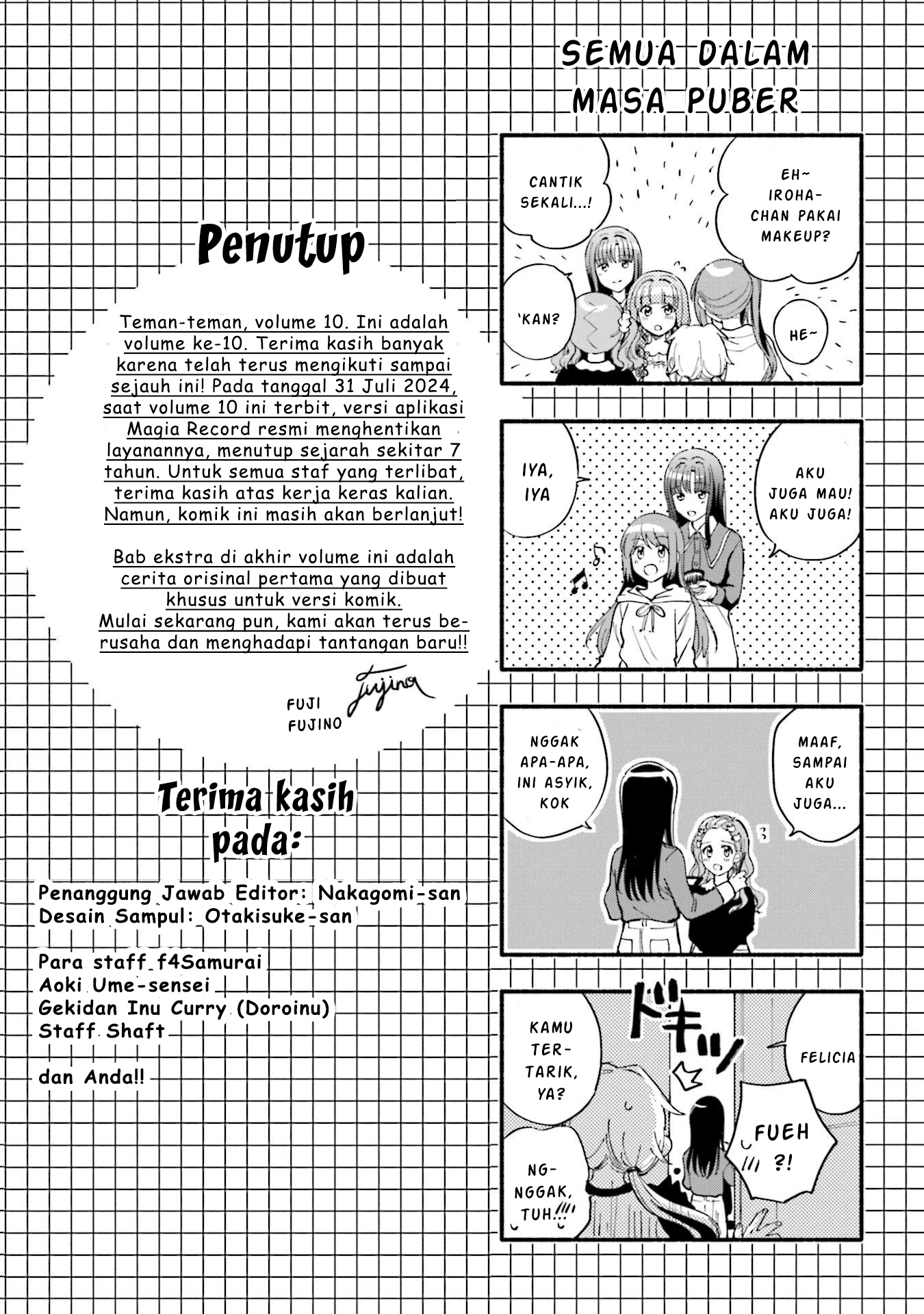 Magia Record: Mahou Shoujo Madoka Magica Gaiden Chapter 60.5 Bahasa Indonesia