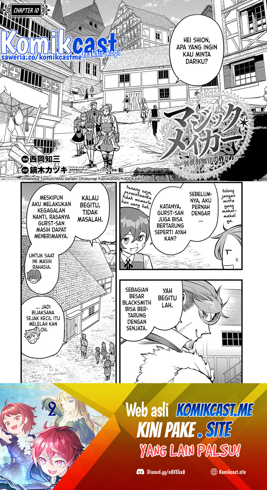 Magic Maker – Isekai Mahou no Tsukurikata Chapter 10 Bahasa Indonesia