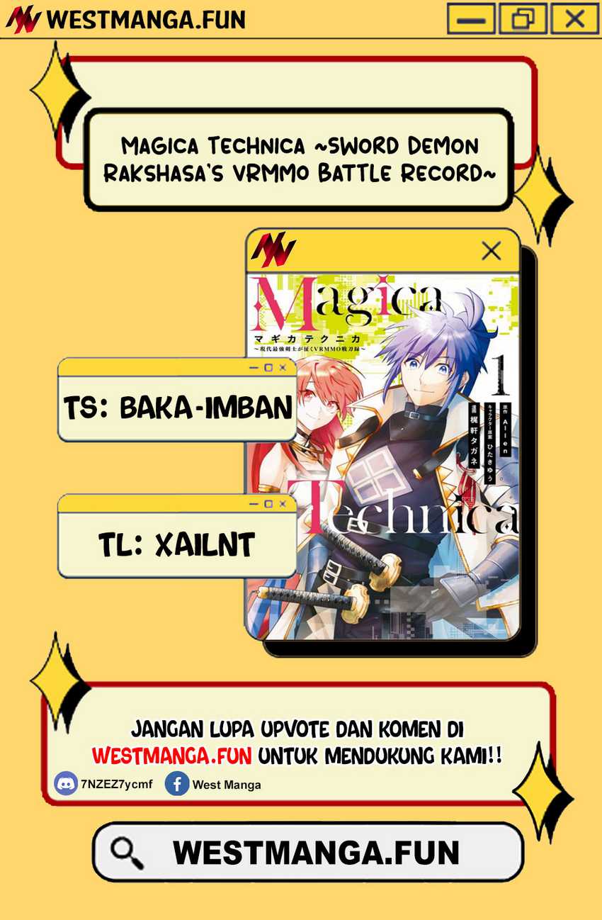 Magica Technica ~Sword Demon Rakshasa’s VRMMO Battle Record~ Chapter 14 Bahasa Indonesia