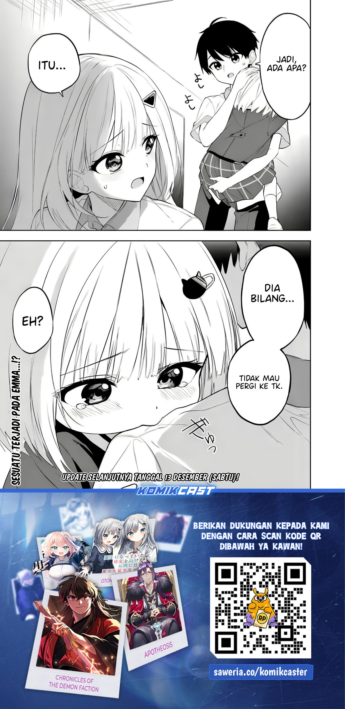 Maigo ni Natteita Youjo o Tasuketara, Otonari ni Sumu Bishoujo Ryuugakusei ga Ie ni Asobi ni Kuru You ni Natta Ken ni Tsuite Chapter 27 Bahasa Indonesia