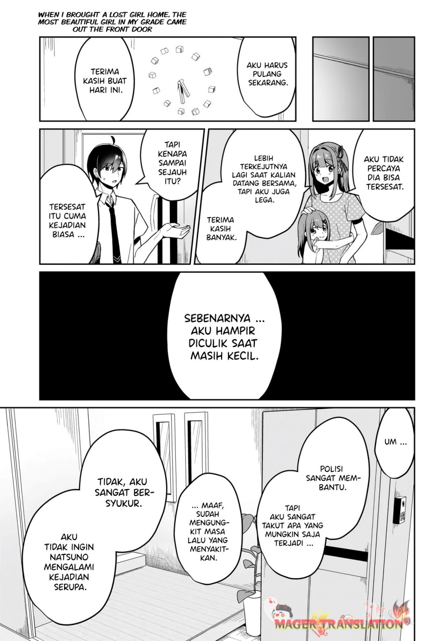 Maigo no Onnanoko o Ie Made Todoketara, Genkan kara Detekita no wa Gakunen Ichi no Bishoujo deshita Chapter 01 Bahasa Indonesia