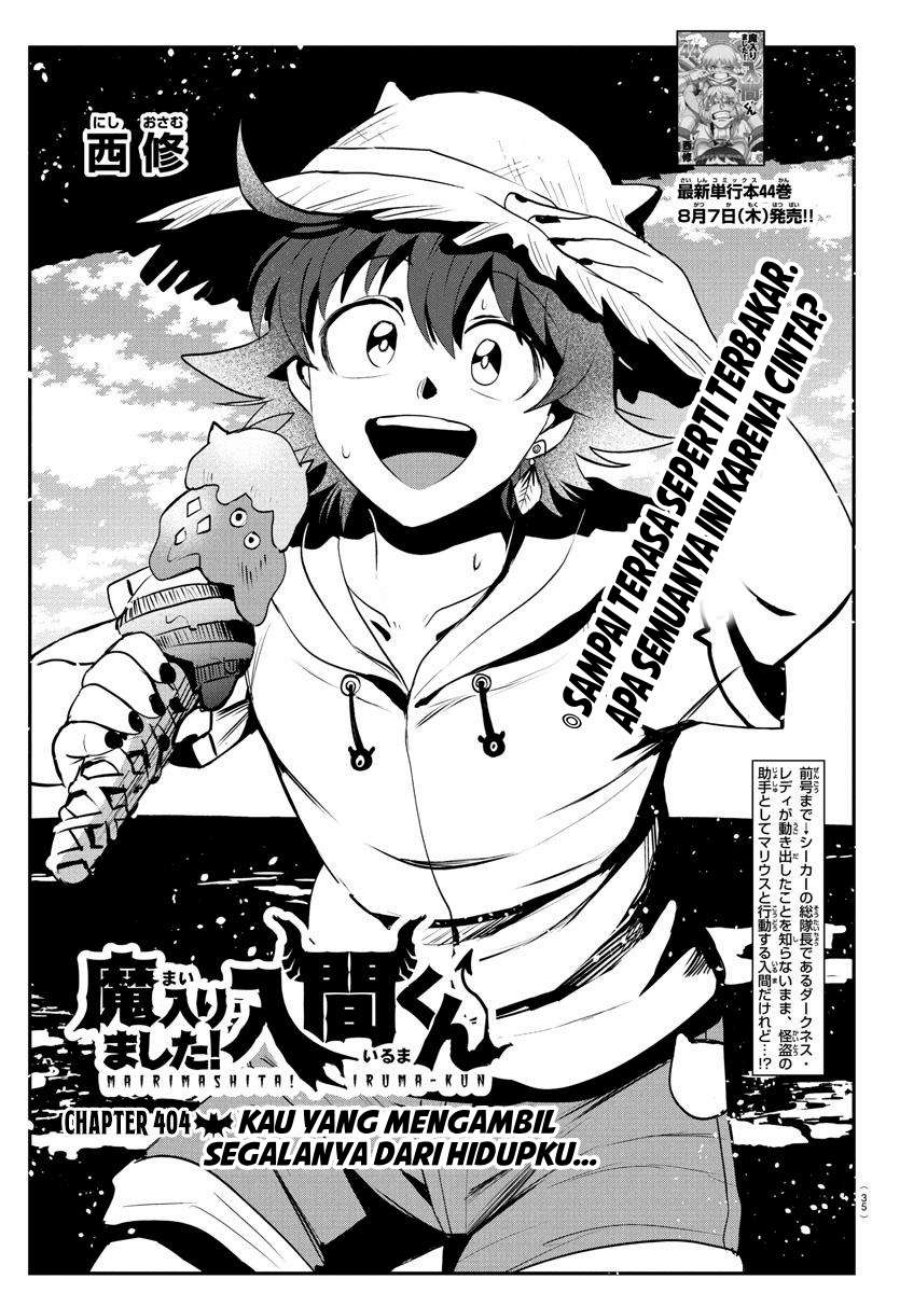 Mairimashita! Iruma-kun Chapter 404 Bahasa Indonesia