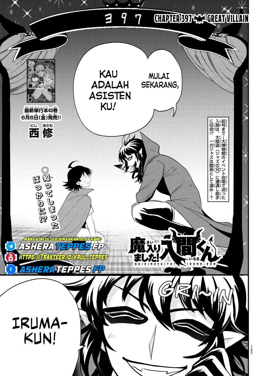 Dilarang COPAS - situs resmi www.mangacanblog.com - Komik mairimashita iruma kun 397 - chapter 397 398 Indonesia mairimashita iruma kun 397 - chapter 397 Terbaru 1|Baca Manga Komik Indonesia|Mangacan