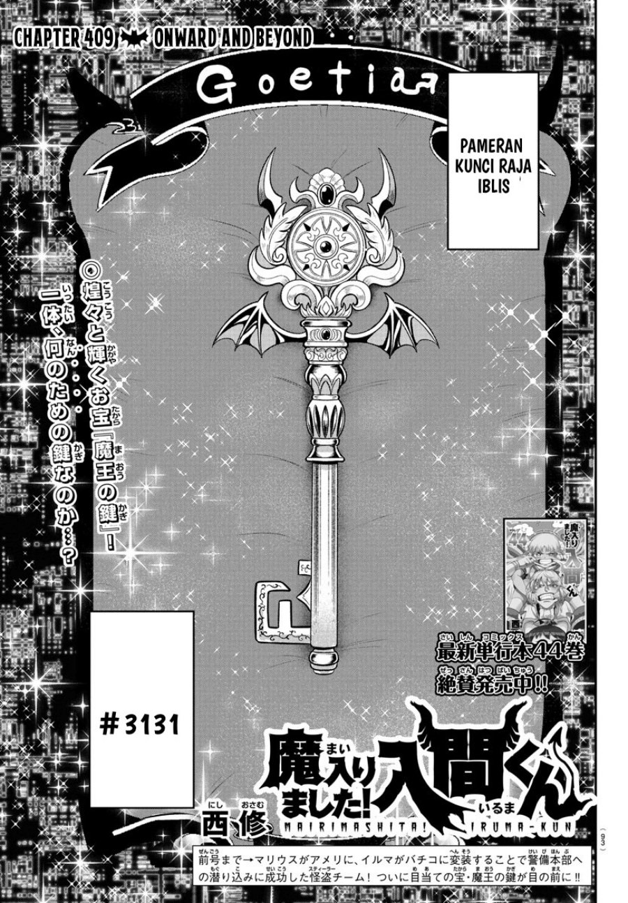 Mairimashita! Iruma-kun Chapter 409 Bahasa Indonesia