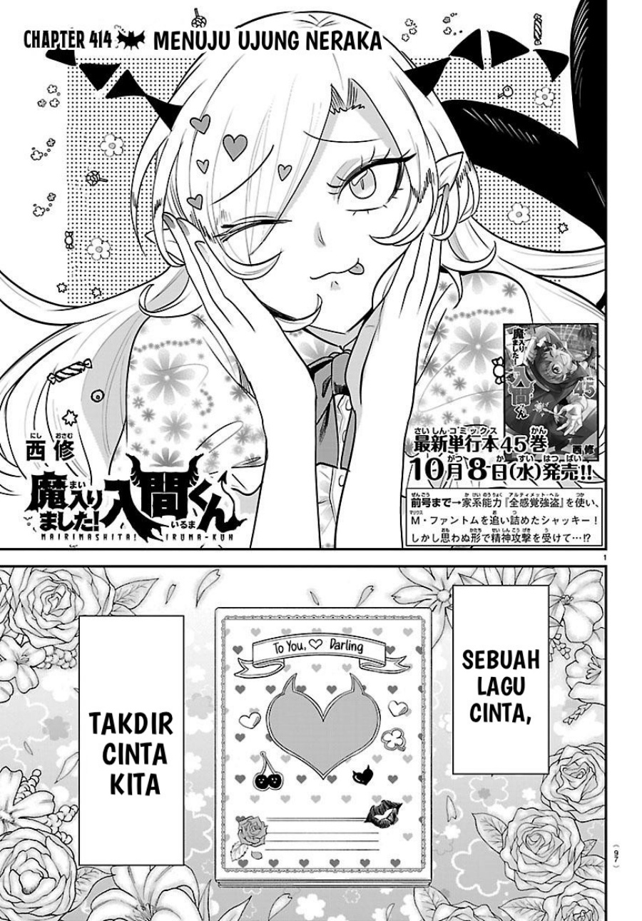 Mairimashita! Iruma-kun Chapter 414 Bahasa Indonesia