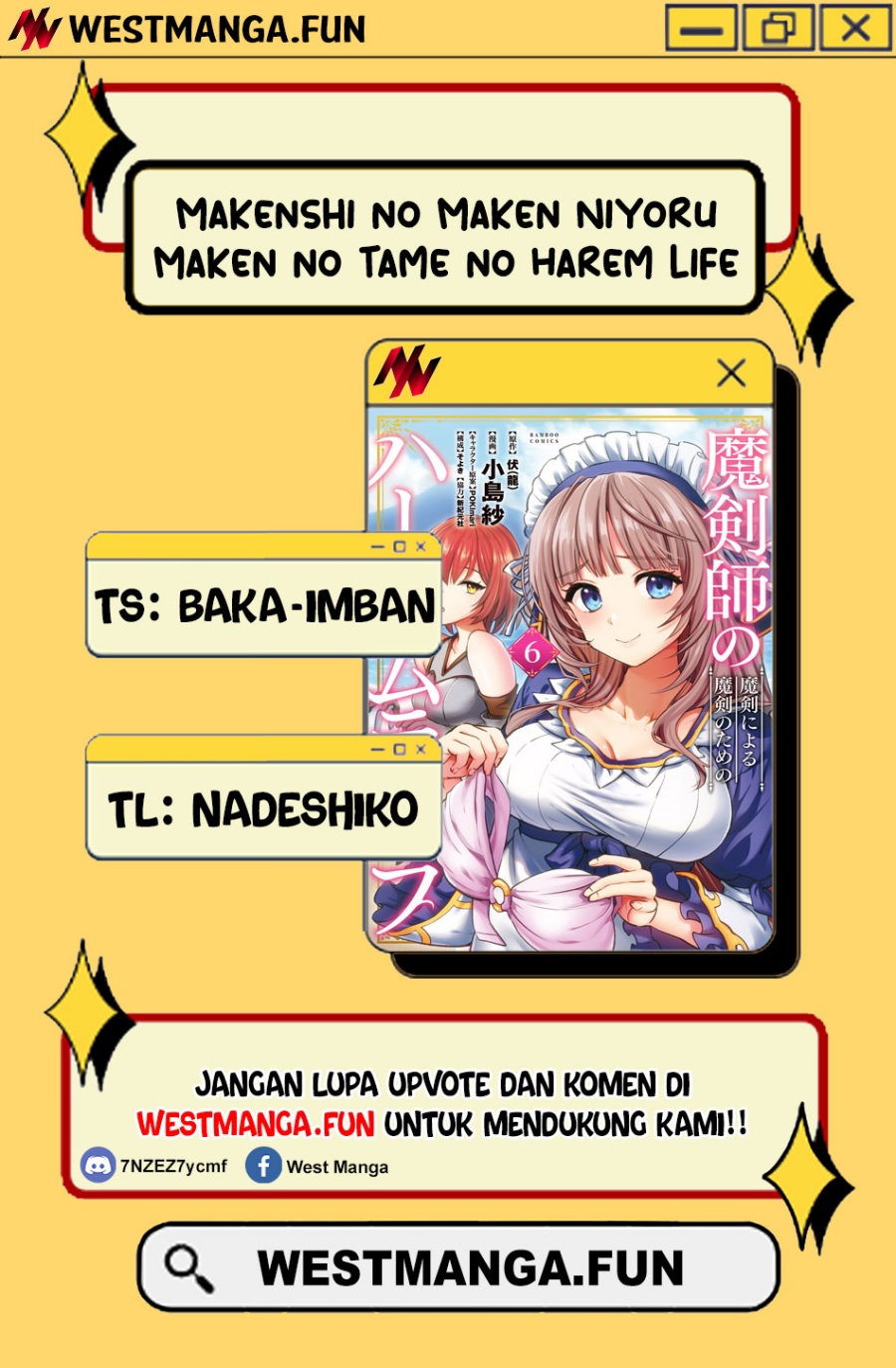 Makenshi no Maken Niyoru Maken no Tame no Harem Life Chapter 25.1 Bahasa Indonesia