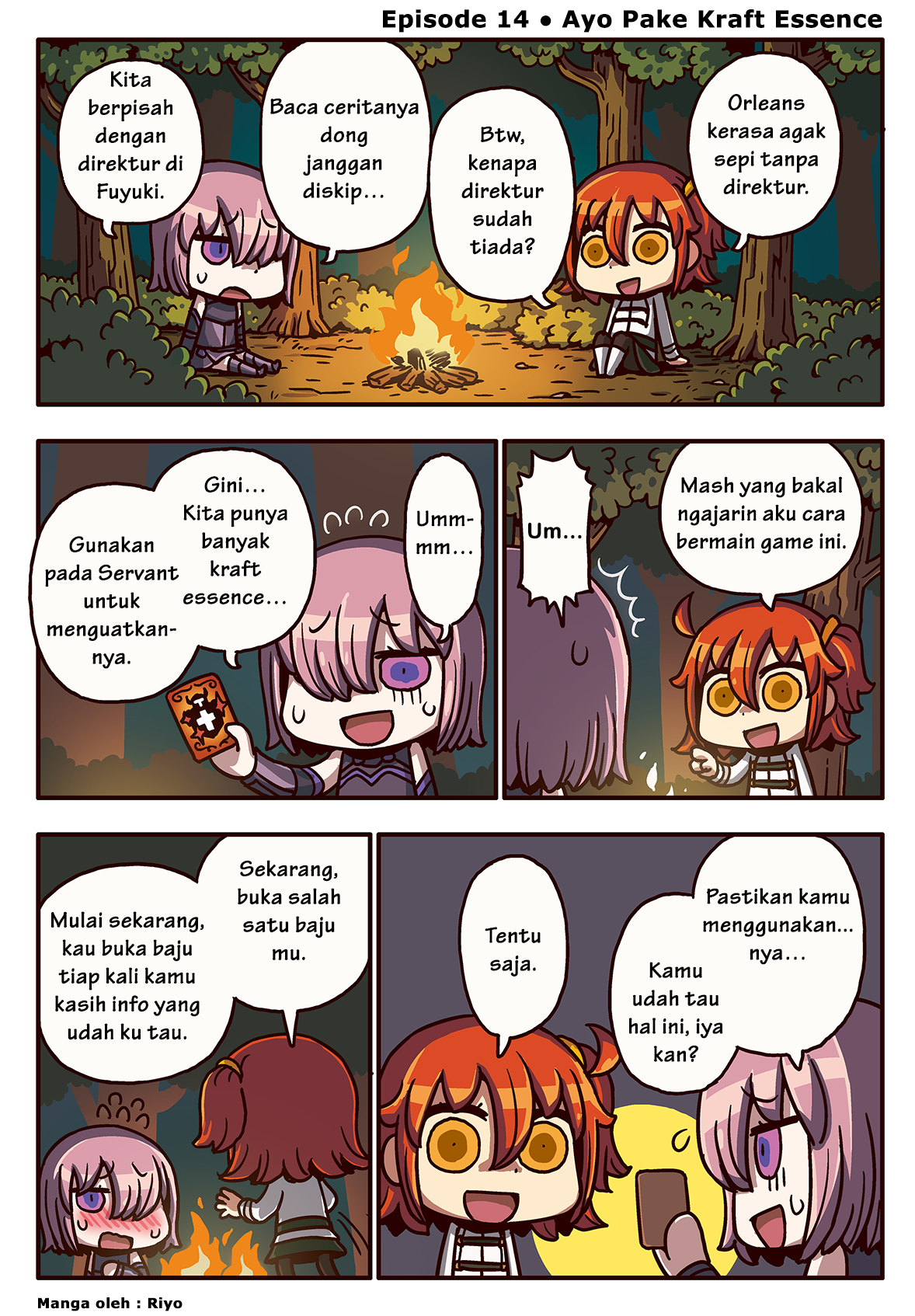 Manga de Wakaru! Fate/Grand Order Chapter 14 Bahasa Indonesia