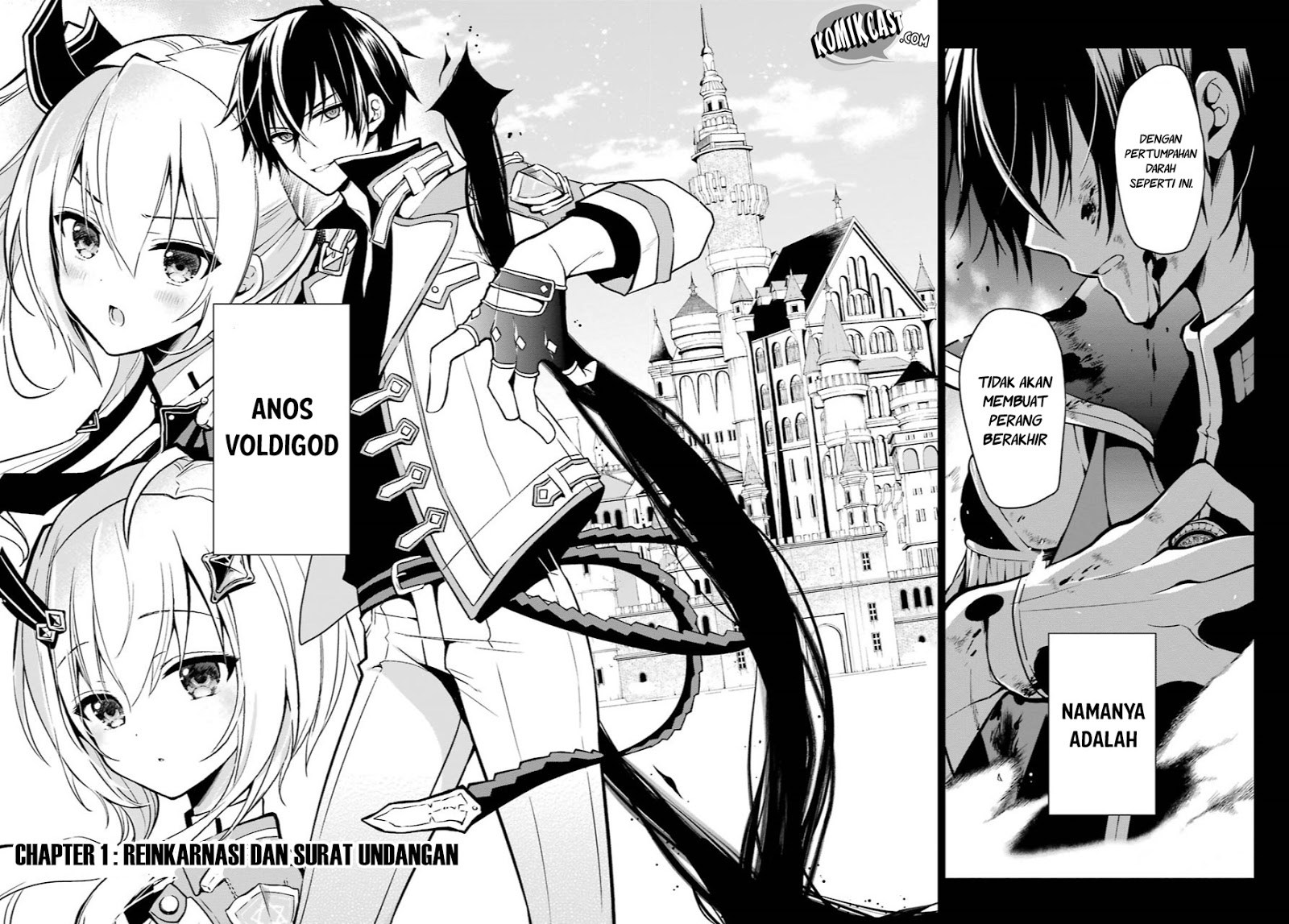 Maou Gakuin no Futekigousha: Shijou Saikyou no Maou no Shiso, Tensei shite Shison-tachi no Gakkou e Kayou chapter 1