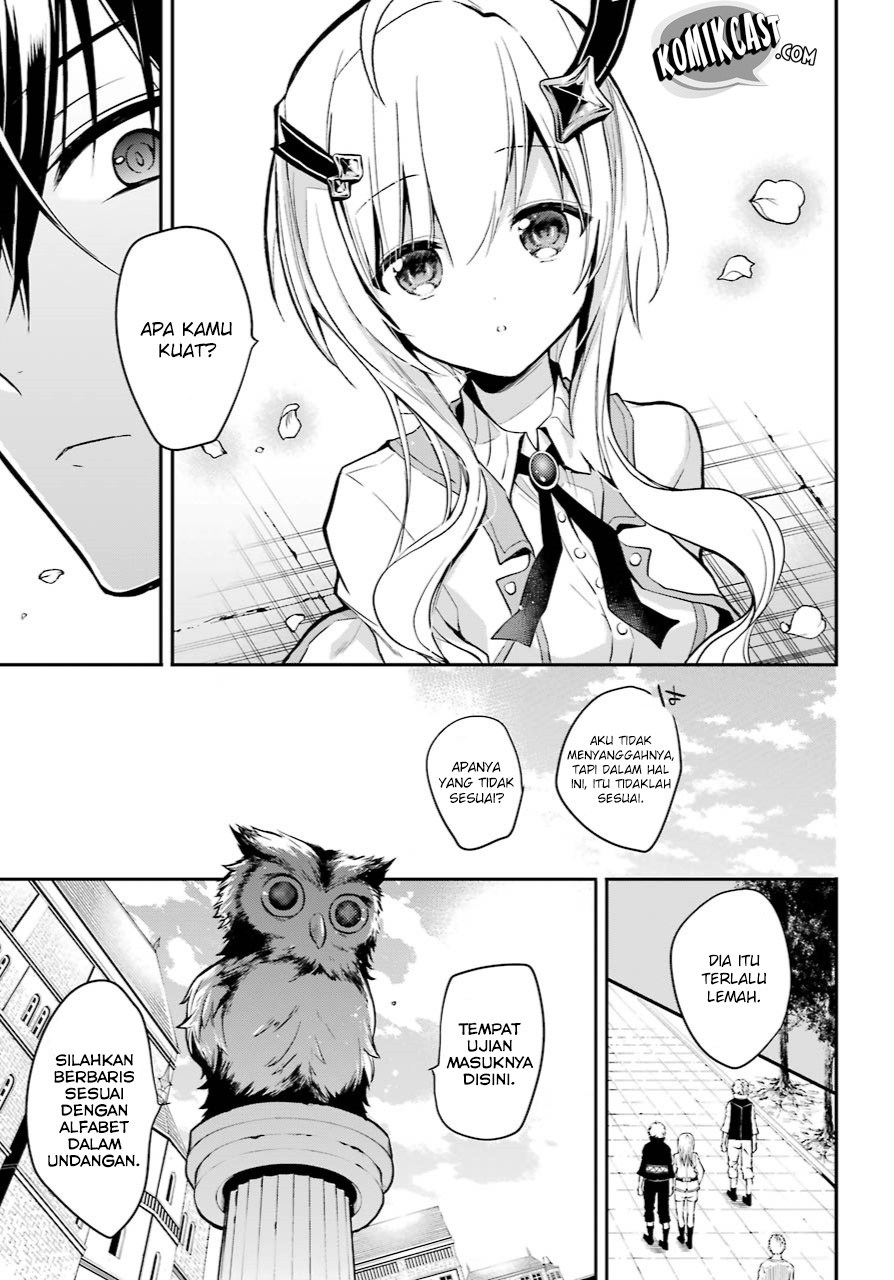 Maou Gakuin no Futekigousha: Shijou Saikyou no Maou no Shiso, Tensei shite Shison-tachi no Gakkou e Kayou chapter 1