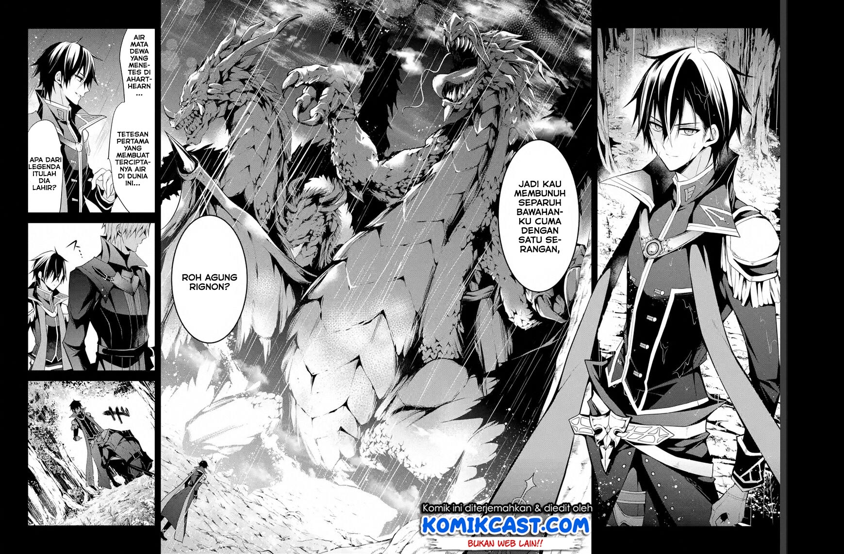 Maou Gakuin no Futekigousha: Shijou Saikyou no Maou no Shiso, Tensei shite Shison-tachi no Gakkou e Kayou Chapter 13.1 Bahasa Indonesia
