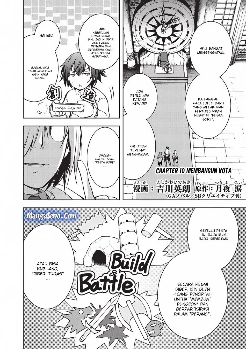 Maou-sama no Machizukuri! ~Saikyou no Danjon wa Kindai Toshi Chapter 10 Bahasa Indonesia